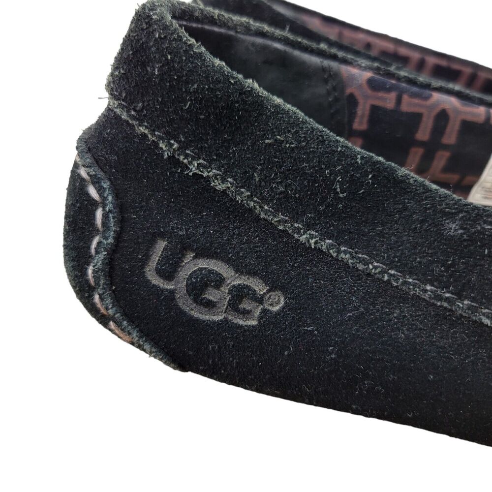 UGG 1005475 Lizzy Moccasin Slippers Black Women's Size 5 Tassels Slip On - Picture 2 of 10